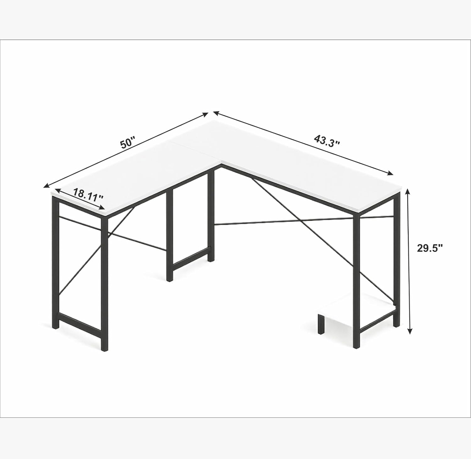 Callas L Shaped Computer Desk - Image 2
