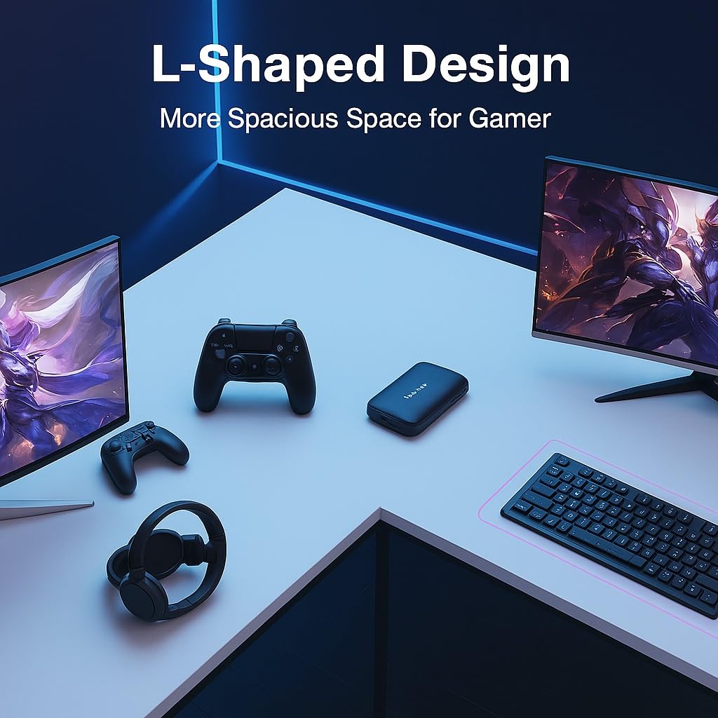 Callas L Shaped Computer Desk - Image 4